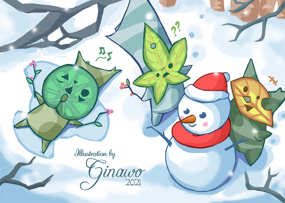 ZELDA: Christmas Illustration for Age of Calamity zine 2021