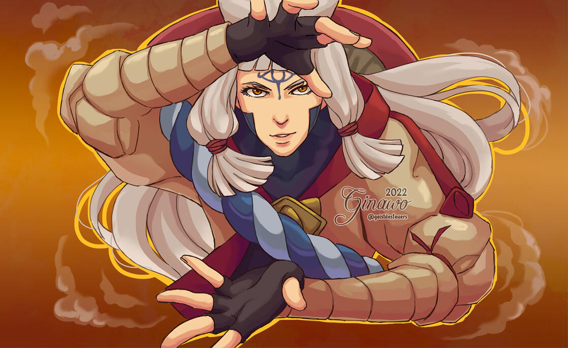 ZELDA: Impa illustration for Age of Calamity zine 2022