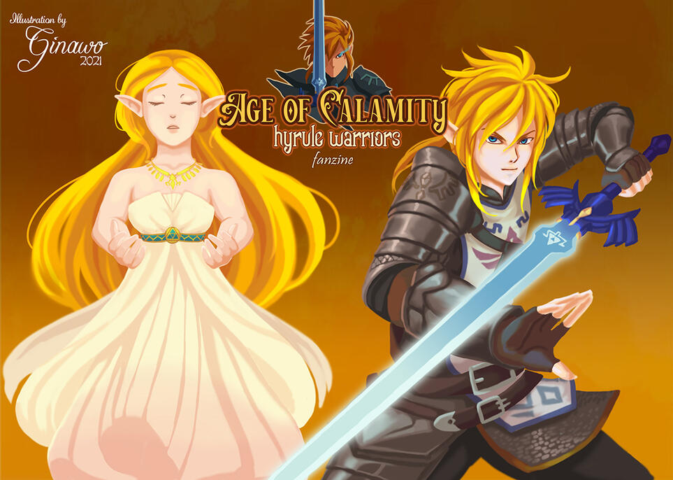 ZELDA: Zelda &amp; Link Illustrations for Age of Calamity zine 2021/22