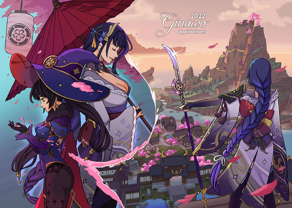 Genshin Impact: Teyvat Divination (Mona) zine 2022