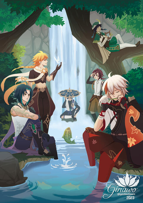 Genshin Impact: Freedom (Anemo) zine 2023