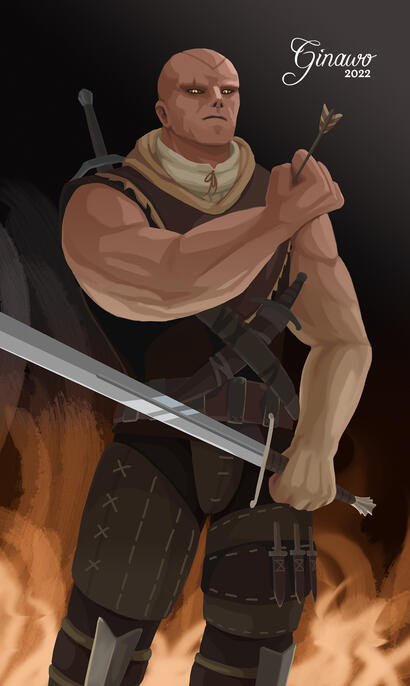 Witcher Tarot 2022 (Strength card)